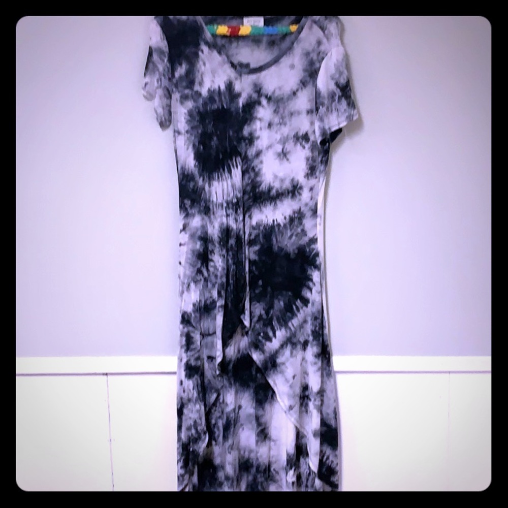 High low tye dyed tunic
